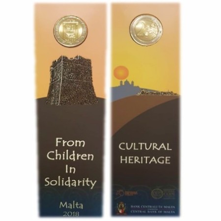 Malte - 2 Euro, CULTURAL HERITAGE, 2018 (coin card MdP)
